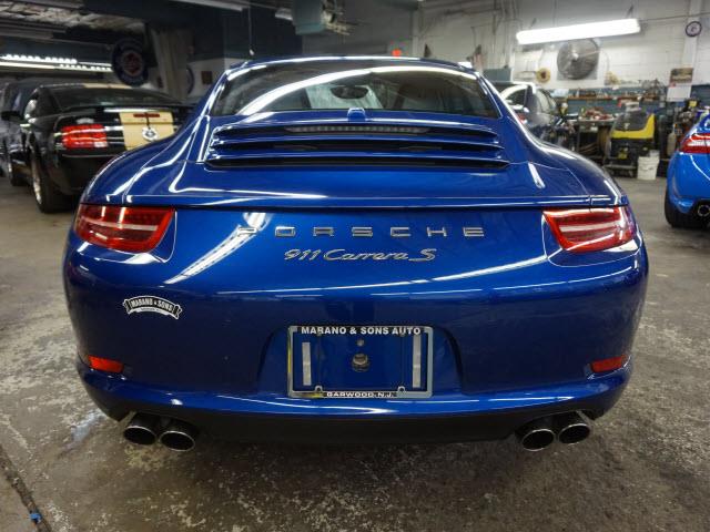 2012 Porsche Carrera S Blue Back View 