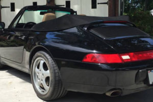 1996 Porsche 911 C2 993 black Cabriolet